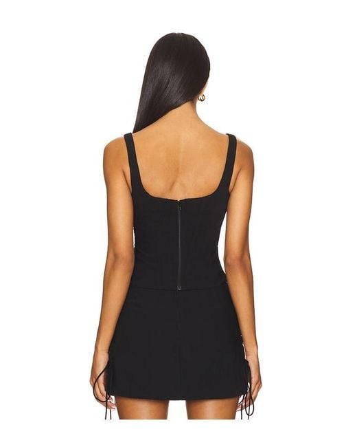 Amanda Uprichard Black Ryland Top