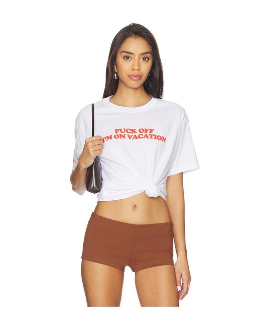 Camiseta Vacation En Color Blanco Talla (También En M, S, Xl/1X) Motel Margarita de hombre de color White