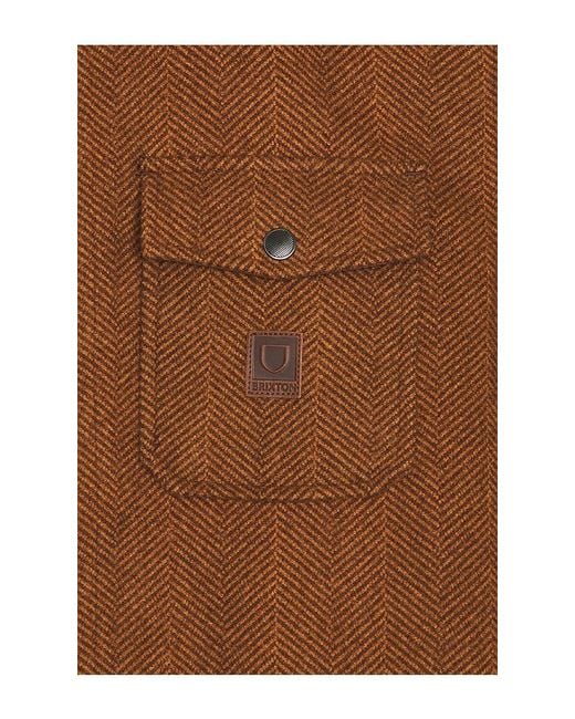 Brixton Brown Durham Brushed Jacket for men