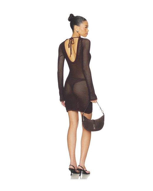 Bondeye Black Rowan Long Sleeve Mini Dress