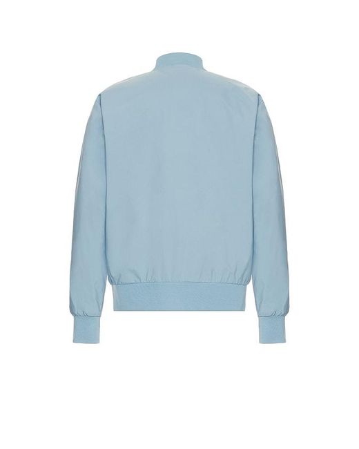 Calvin Klein Blue Matte Bomber Jacket for men