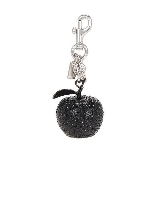 COACH レディース ブラック Small Crystal Apple バッグチャームの通販
