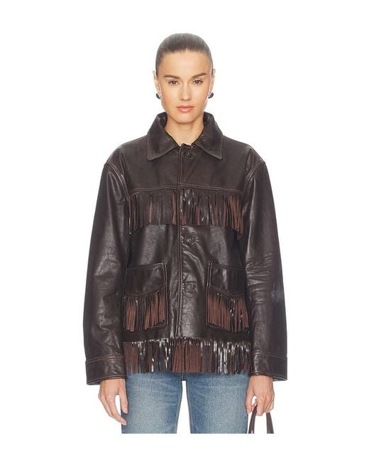 Polo Ralph Lauren Brown Cow Leather Jacket