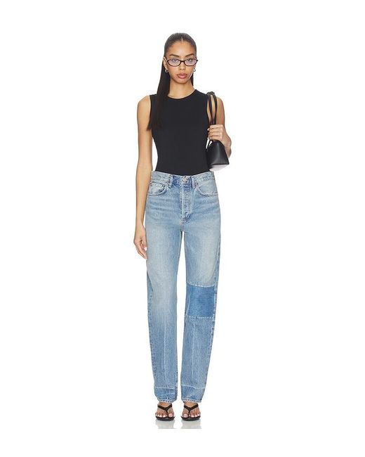 Agolde Blue 90's Mid Rise Loose Jeans
