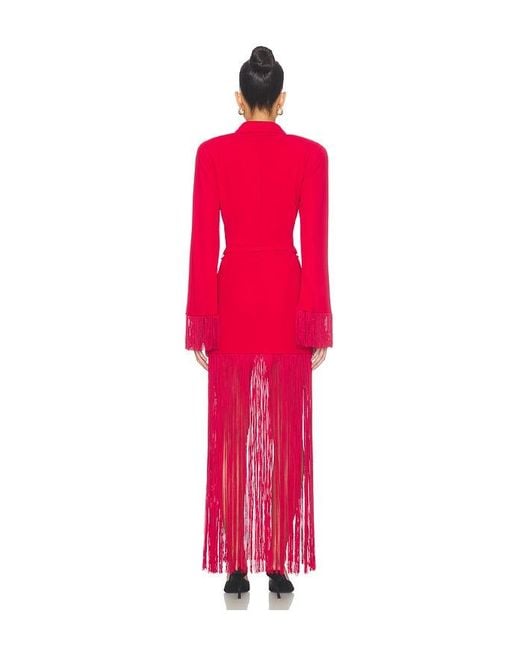 ROWEN ROSE Red Long Sleeve Polo Maxi Dress