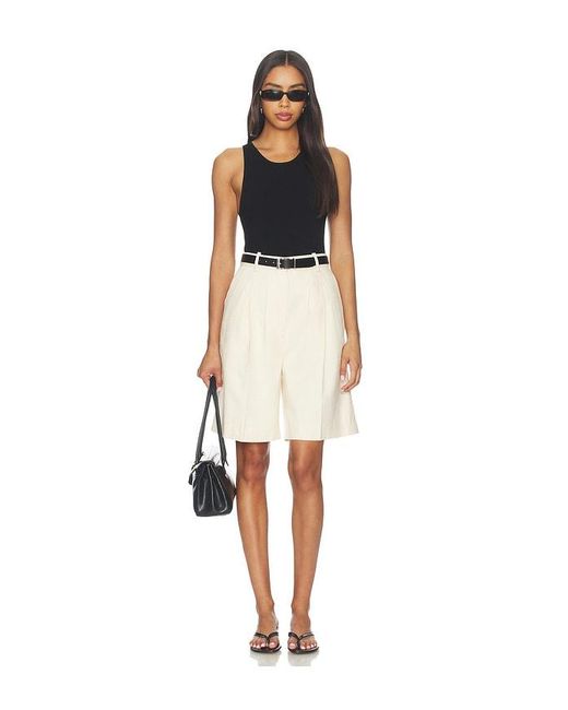 Anine Bing Natural Bryson Short