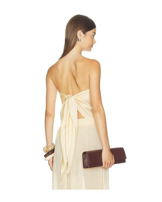NonChalant Label Natural Amelia Silk Scarf
