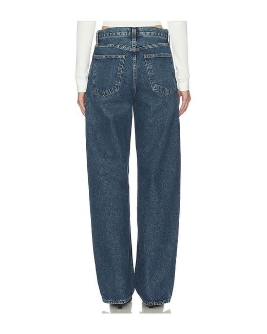 Agolde Blue Arc Criss Cross Jeans