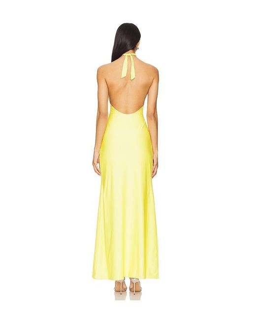 Mariandree Gaitan Yellow Daria Dress