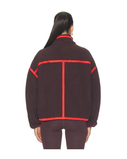 P.E Nation Red Lennon Sherpa Jacket