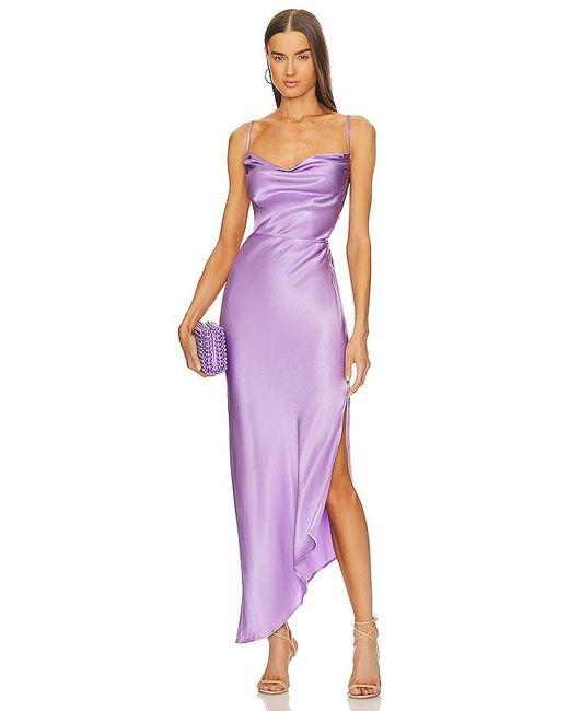 Michael Costello Purple X Revolve Cassie Midi Dress