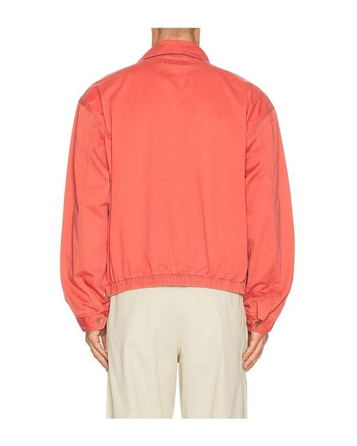 Polo Ralph Lauren Red Twill Ralph Script Windbreaker Jacket for men