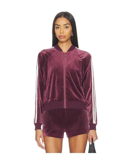 Splits59 Purple Heritage Velour Bomber Jacket