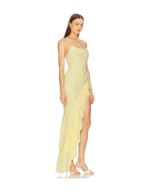 Michael Costello Metallic X Revolve Lorenza Maxi Dress
