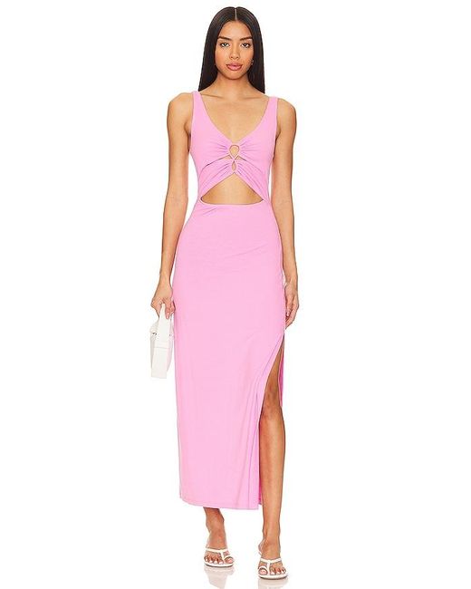 Vestido midi camille L*Space de color Pink