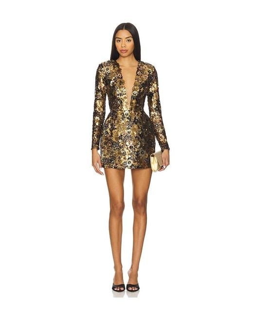 Bronx and Banco Multicolor Isabella Long Sleeve Mini Dress