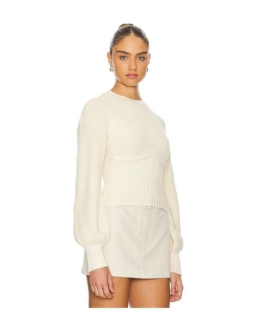 Lovers + Friends White Anastasia Knit Sweater