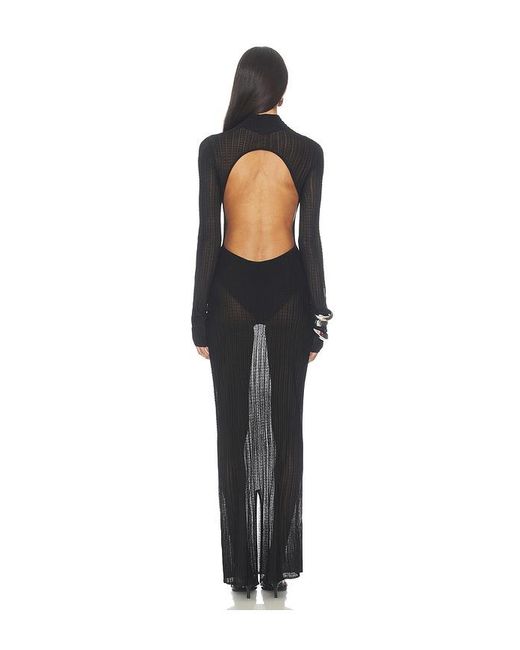 Nbd Black Pranjal Bodysuit Dress
