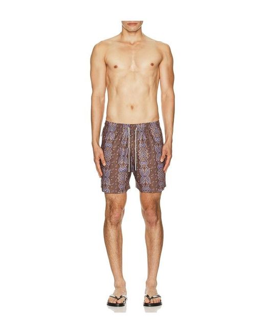 Oas Red Swim Shorts for men