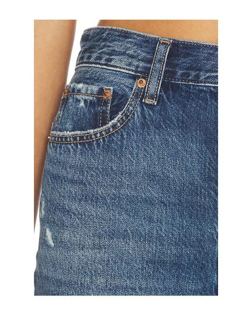 Pistola Blue Cassie Super High Rise Straight Jeans
