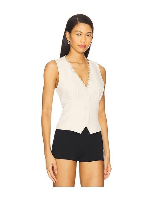 MORE TO COME White Tayler Top