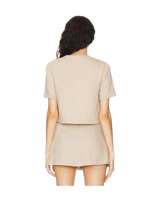 Amanda Uprichard Natural X Revolve Bodie Top