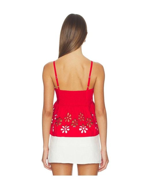 Rails Red Meru Top