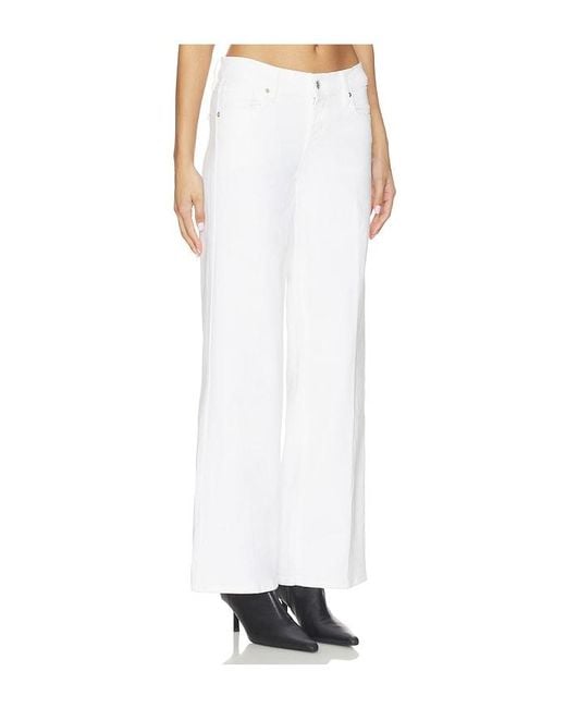FRAME White Low Rise Le Slim Palazzo Jeans