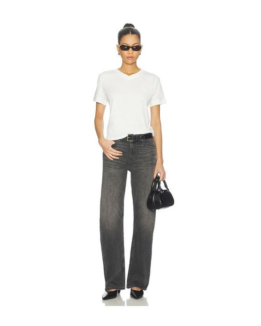 EB DENIM Gray Alida Loose Bowed