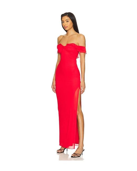 MORE TO COME Red Blake Maxi Dress