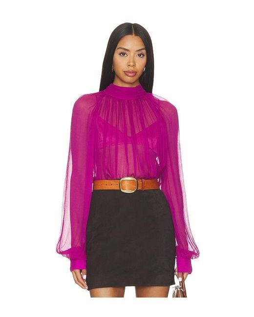 Ronny Kobo Pink Zenia Blouse