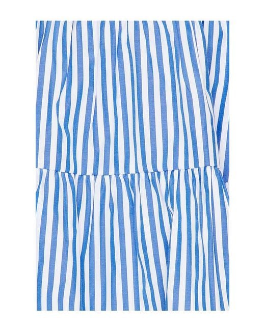 MORE TO COME Blue Davina Halter Mini Dress