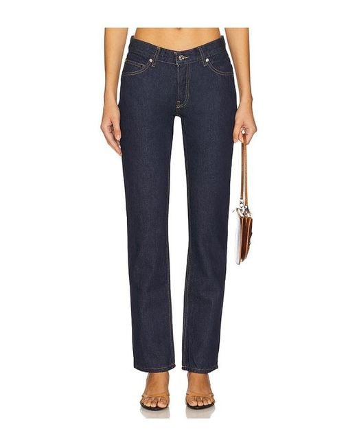 EB DENIM Blue Low Rise Straight