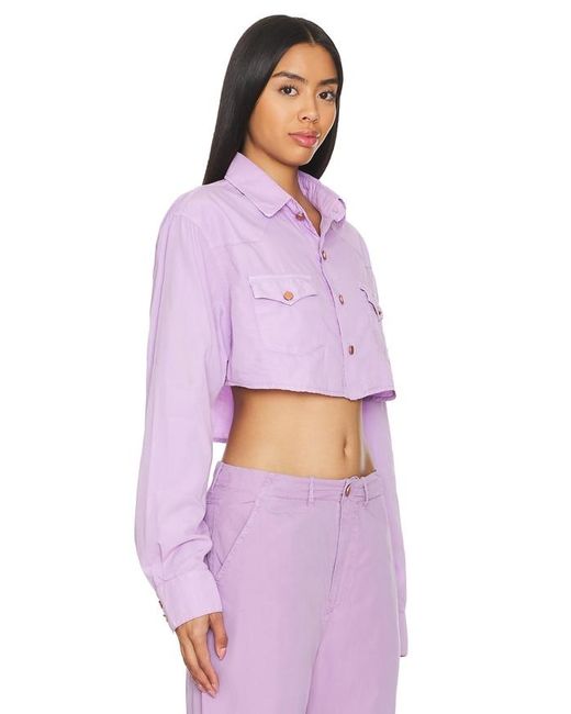 3x1 Purple Stefy Crop Jacket