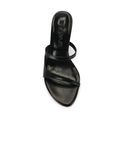 By Far Black Serena Heel