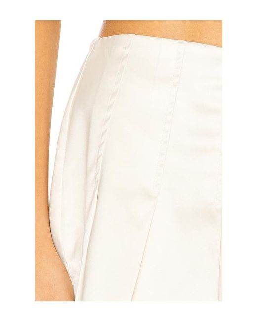 Frankie's Bikinis White Lilia Sateen Mini Skirt