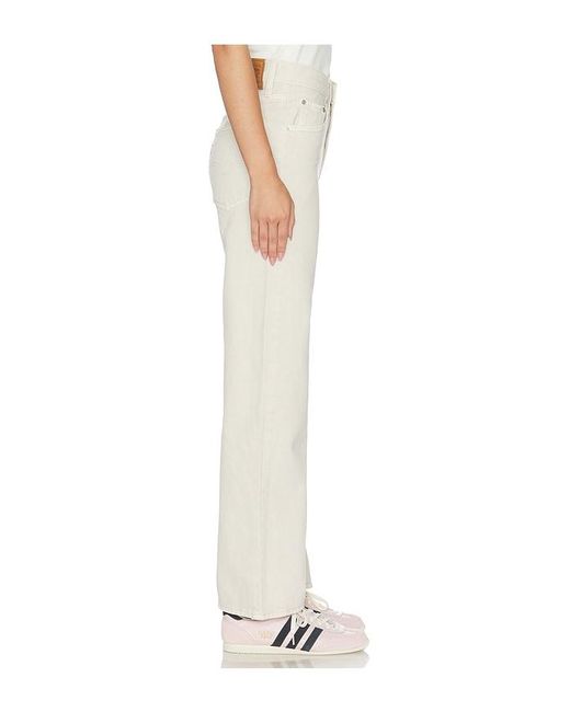 Levi's White Loose Boot Jeans