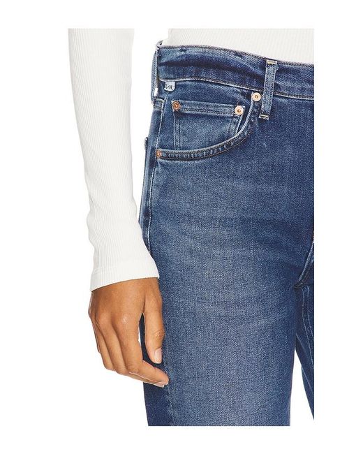 Citizens of Humanity Blue Vidia Mid Rise Boot Jeans