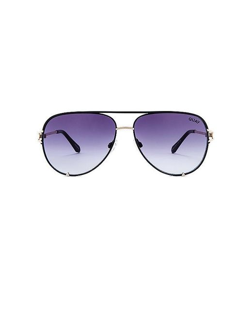 Quay Blue High Key Twist Sunglasses