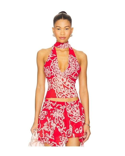 Lovers + Friends Red Mayci Top