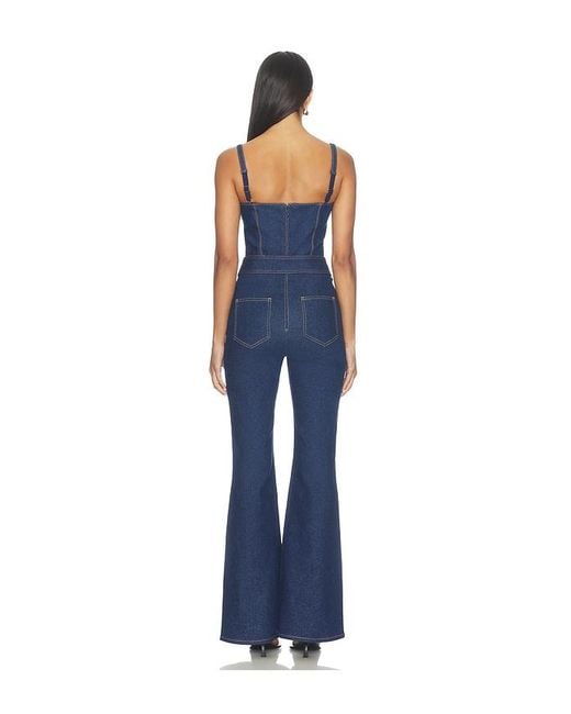 Nadine Merabi Blue Harley Denim Jumpsuit
