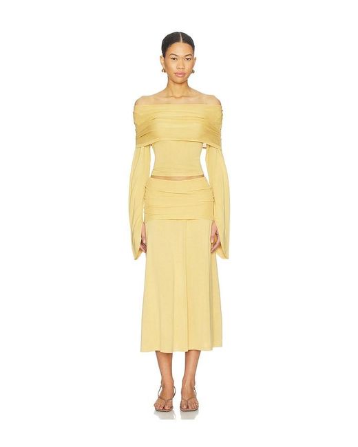 AYA MUSE Yellow Rylin Top