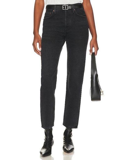 Agolde Black Parker Long Jeans