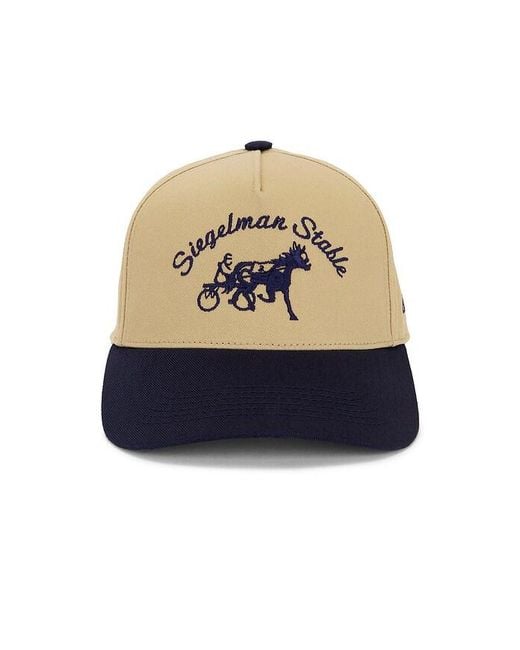 Siegelman Stable Blue Five Panel Hat for men