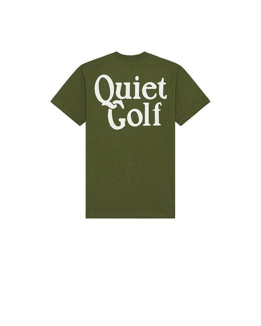メンズ Quiet Golf Heritage Stack Tシャツ Green