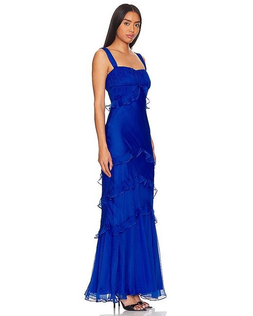 Saloni Blue Chandra Dress