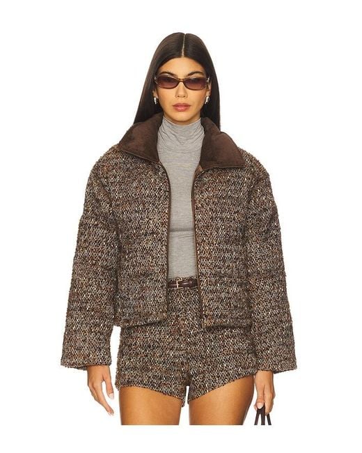 Line & Dot Brown Clyde Puffer Jacket