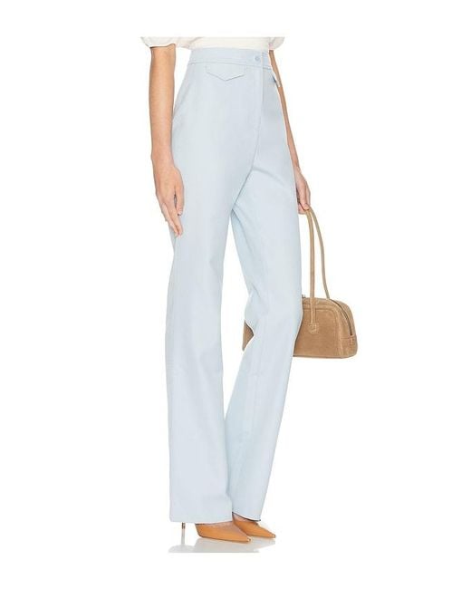 Helsa White The Kick Flare Suit Pant