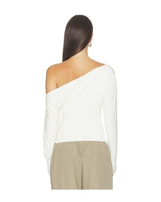 ALL THE WAYS White Matilda Top