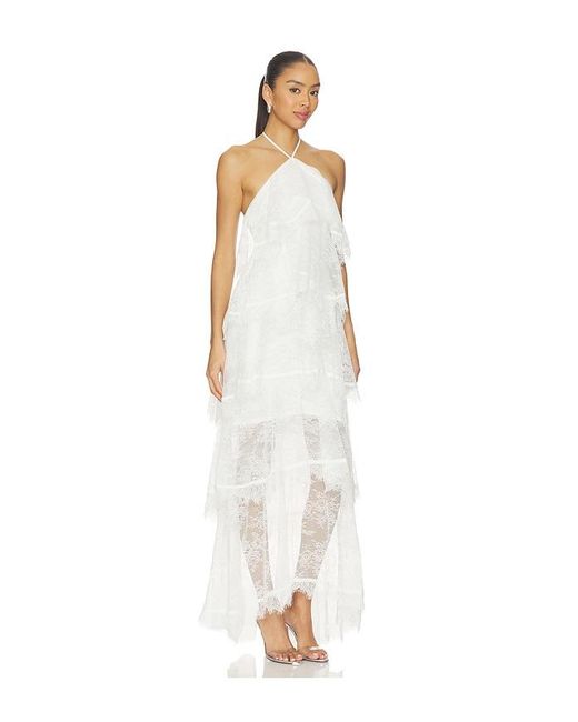 Elliatt White Evelin Lace Gown